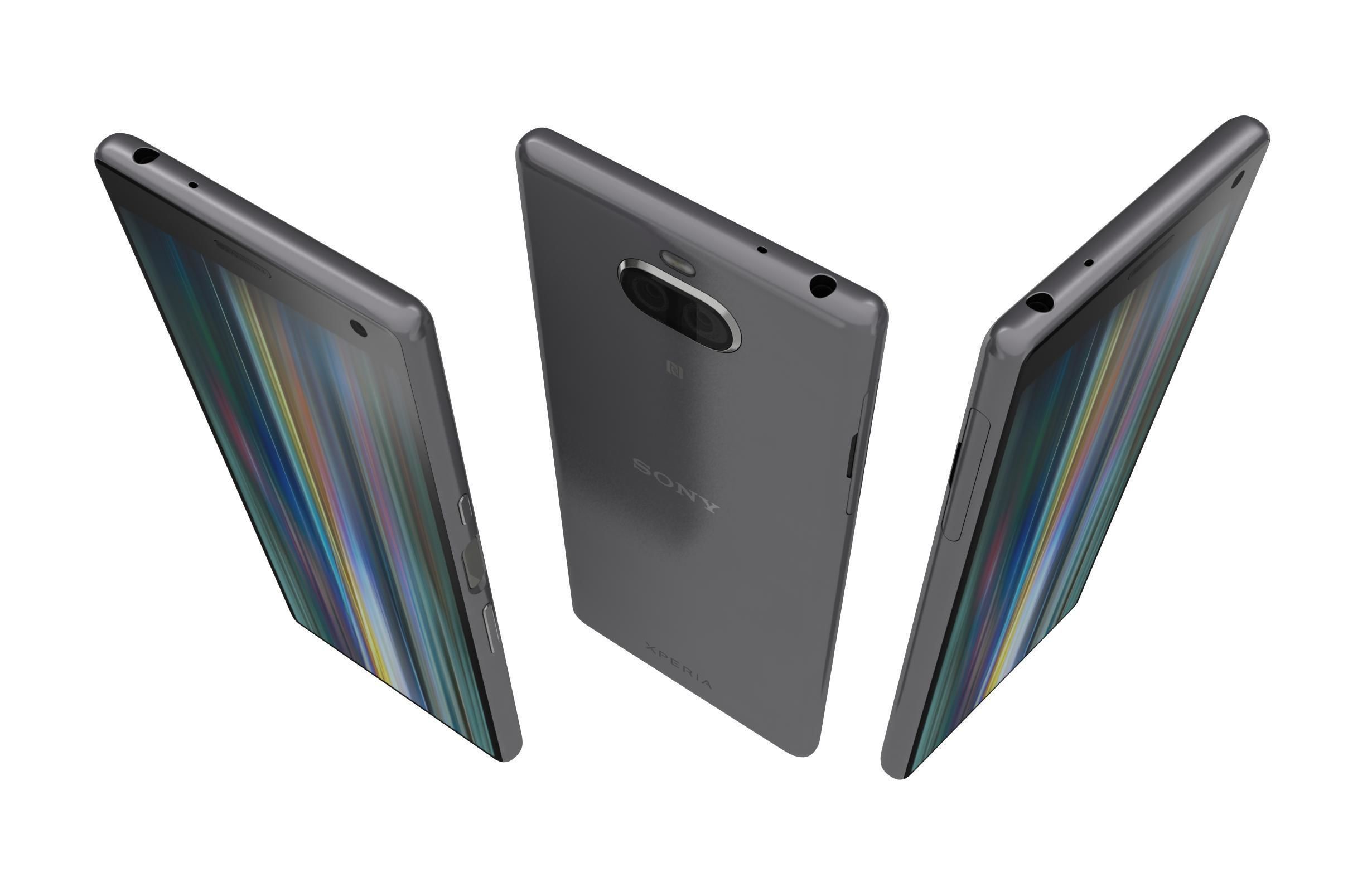 Sony Xperia 10 Plus Silver 3D model | CGTrader