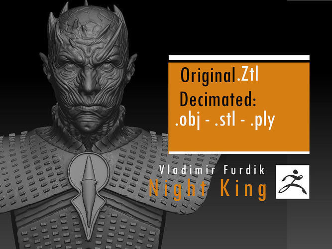 Night King - Vladimir Furdik - Game of Thrones 3D print model