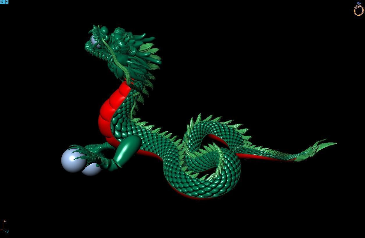 Dragon gold Free 3D print model_3