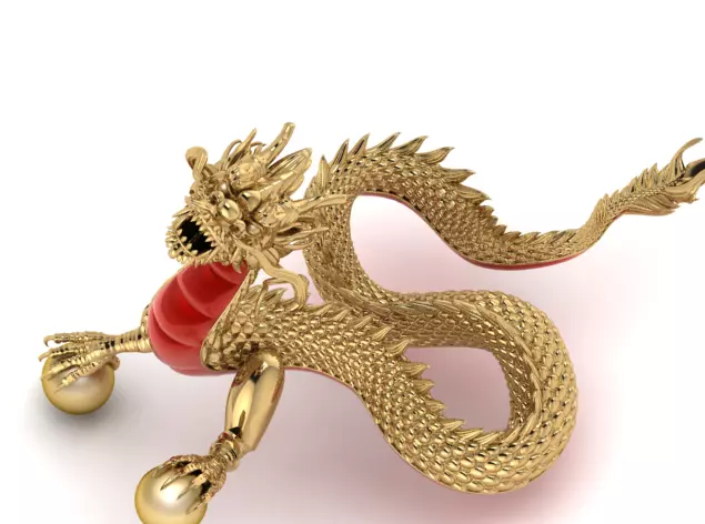 Dragon gold Free 3D print model_0