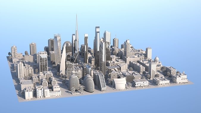 Silver City 3D model 3