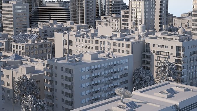 Silver City 3D model 5