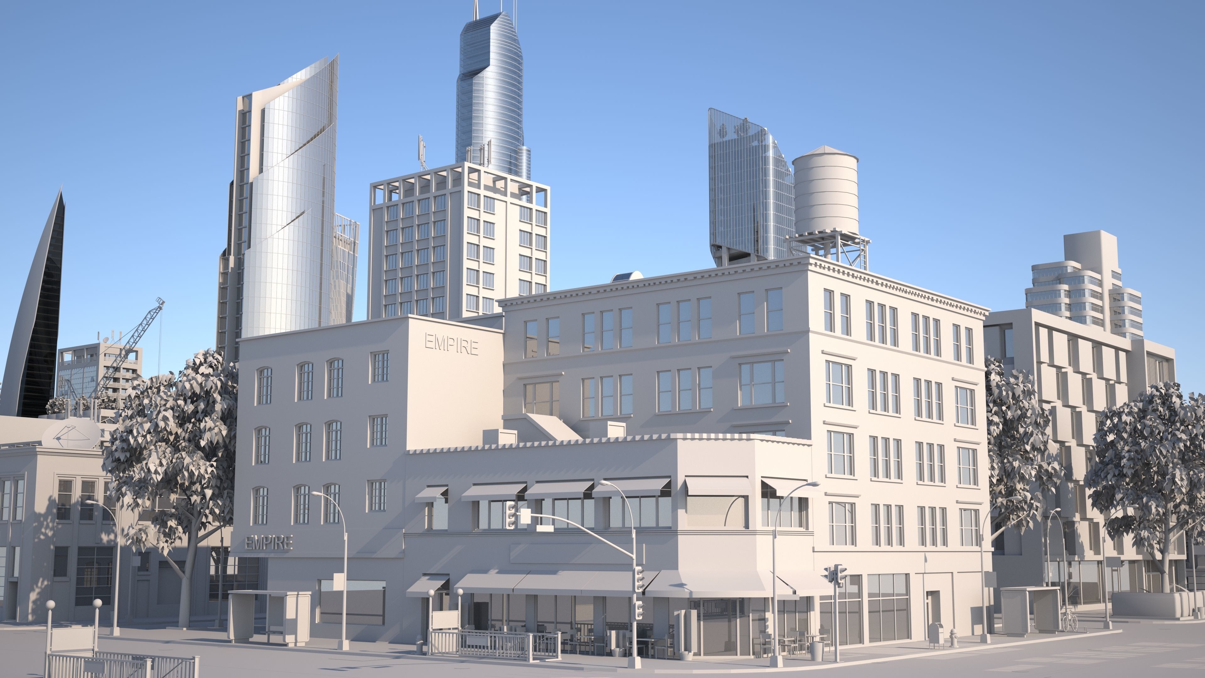 Silver City 3D model_8