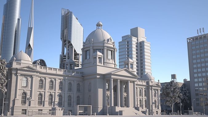 Silver City 3D model 7