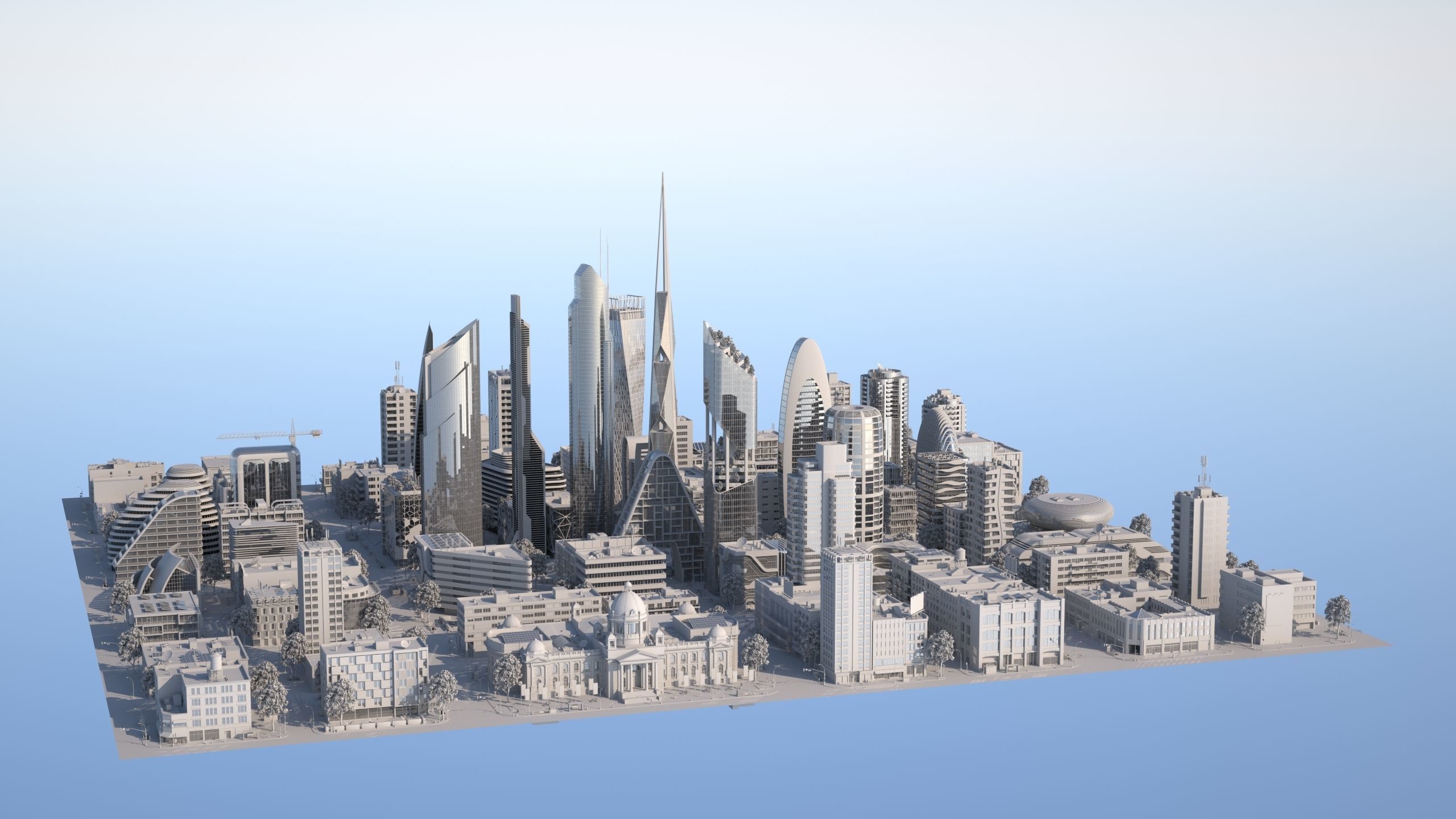 Silver City 3D model_12
