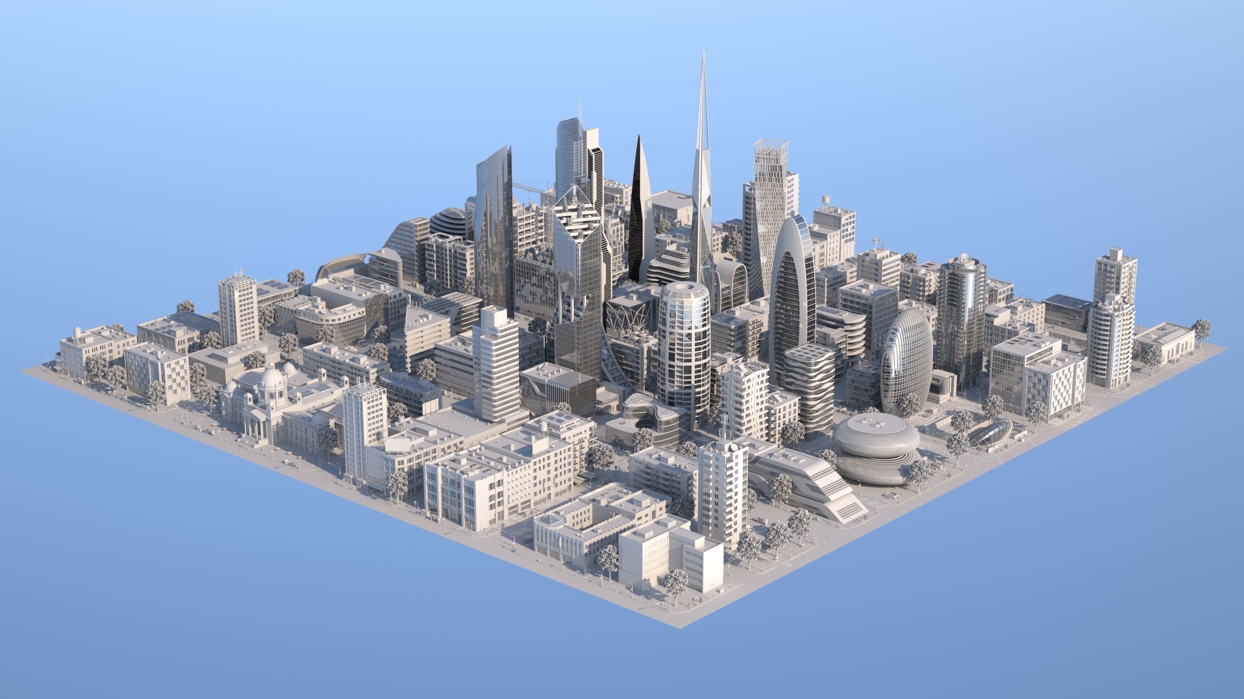 Silver City 3D model_15