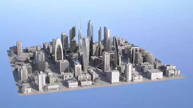 Silver City 3D model