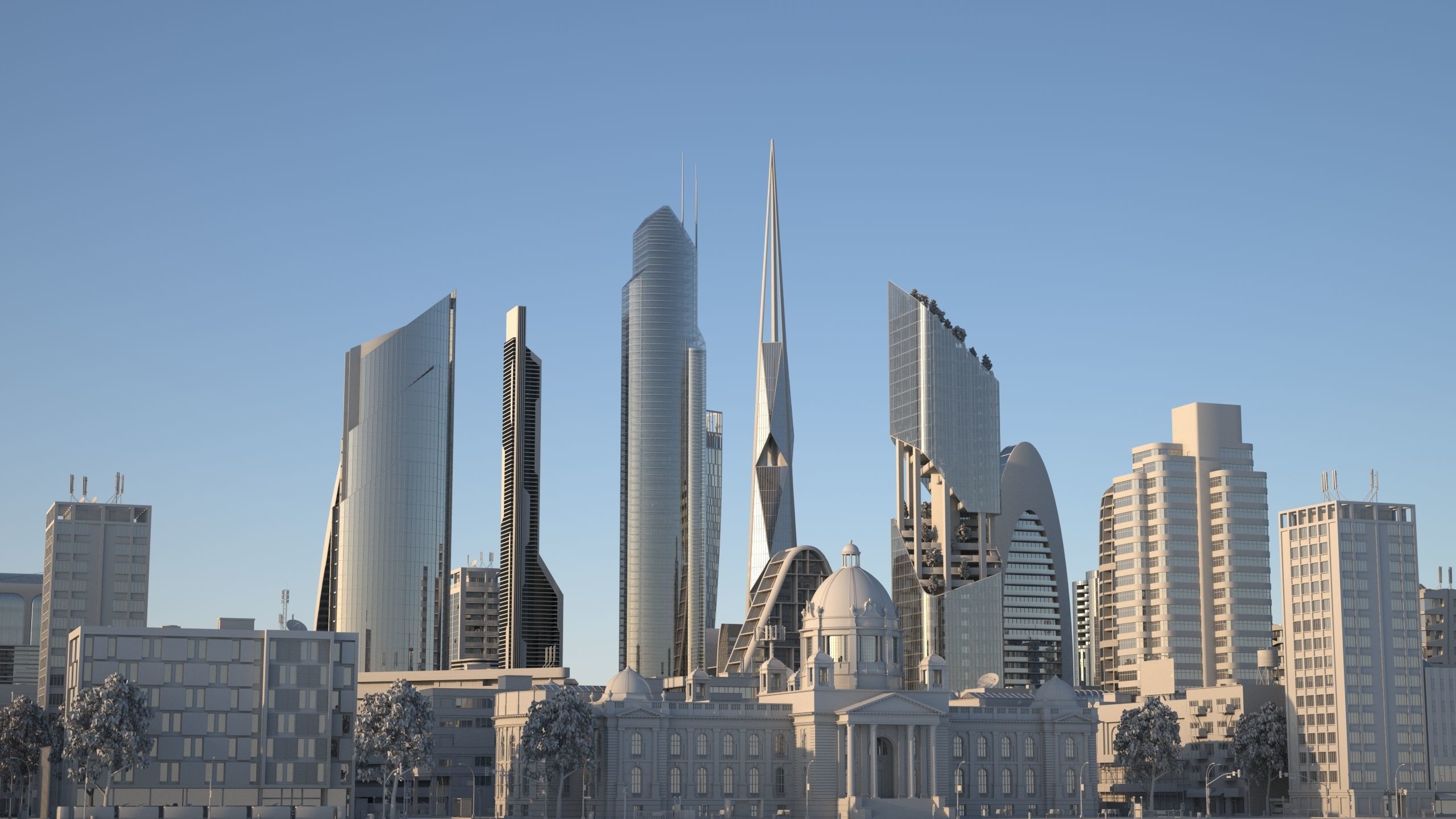 Silver City 3D model_34