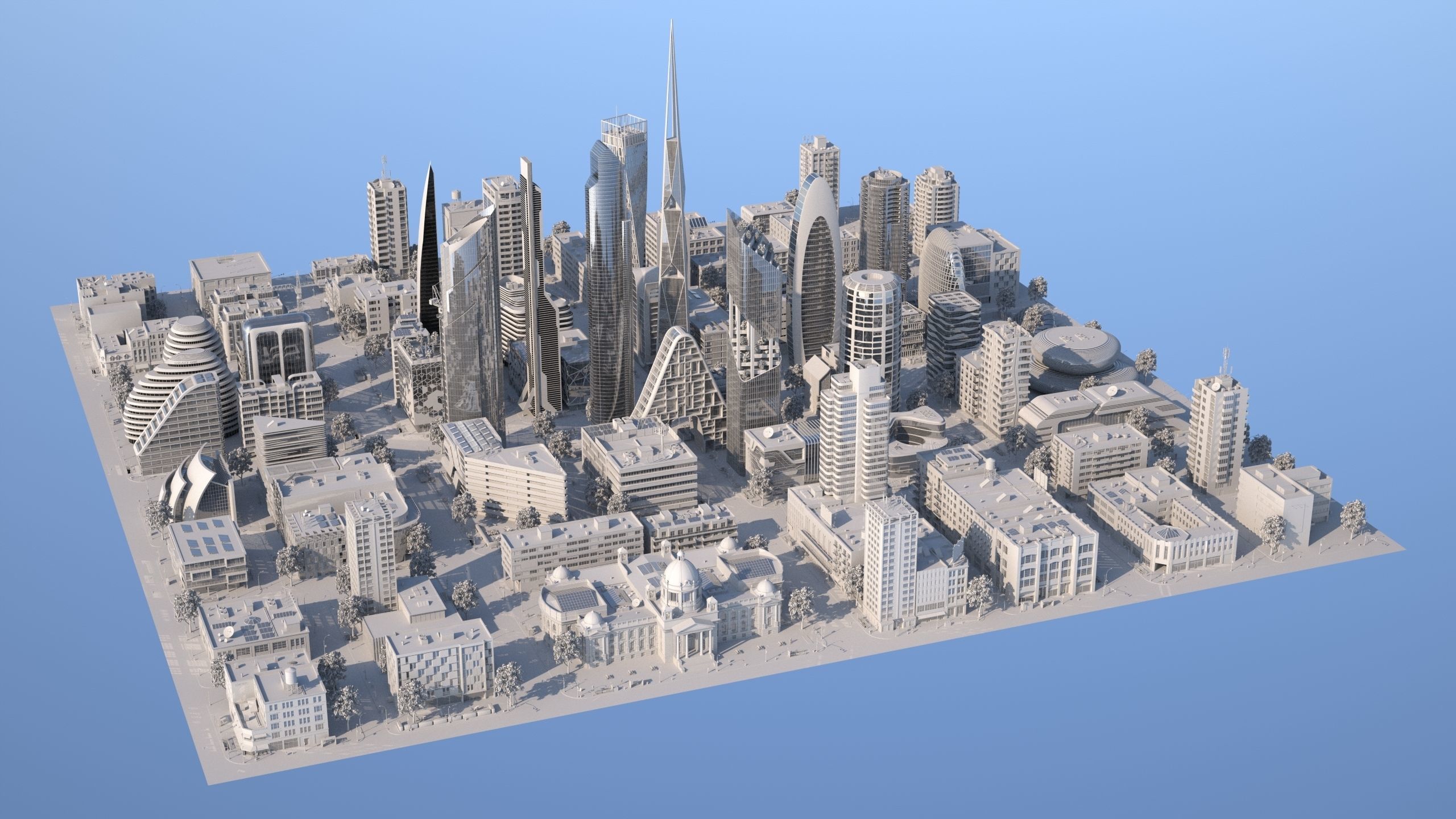 Silver City 3D model_14