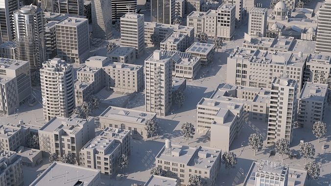 Silver City 3D model 4