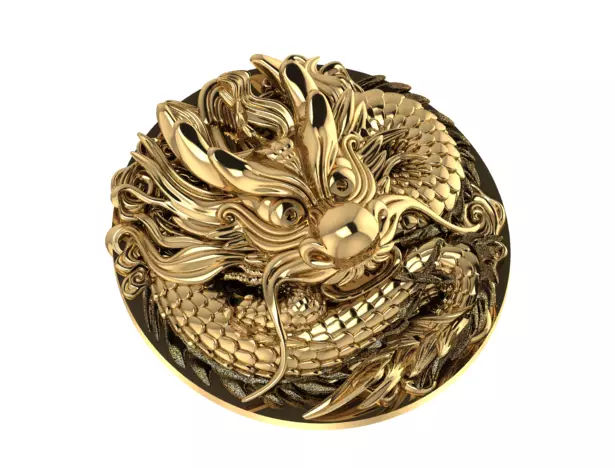  Dragon Pendant 3D 3D print model_0