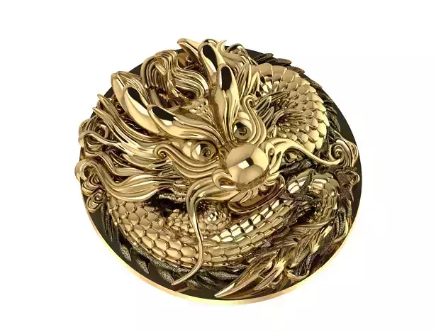  Dragon Pendant 3D