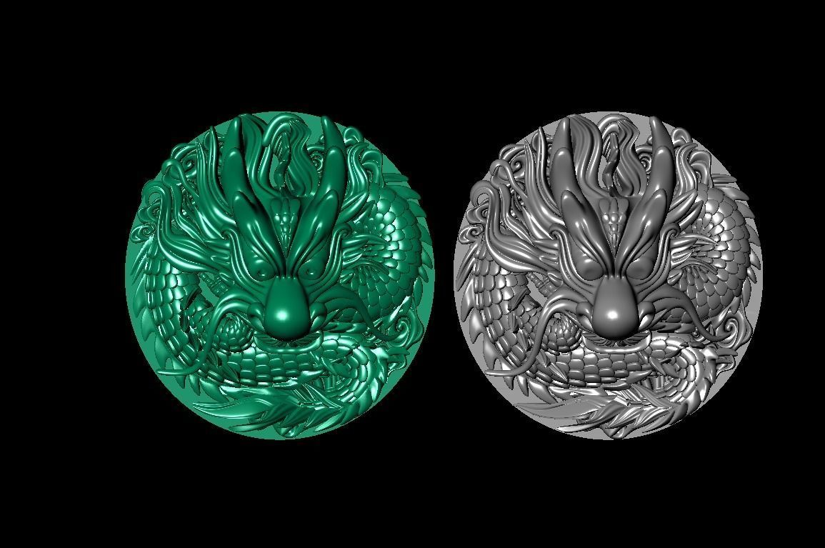  Dragon Pendant 3D 3D print model_3
