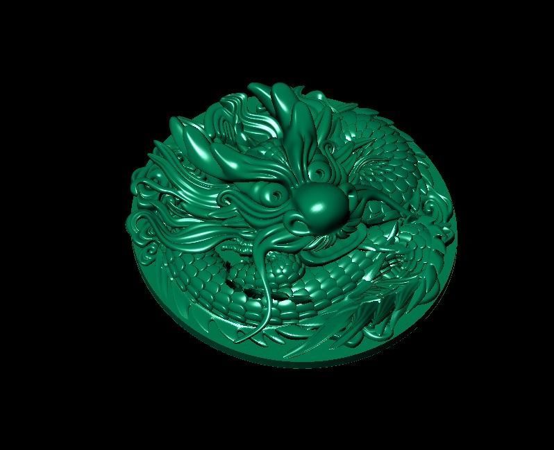  Dragon Pendant 3D 3D print model_2