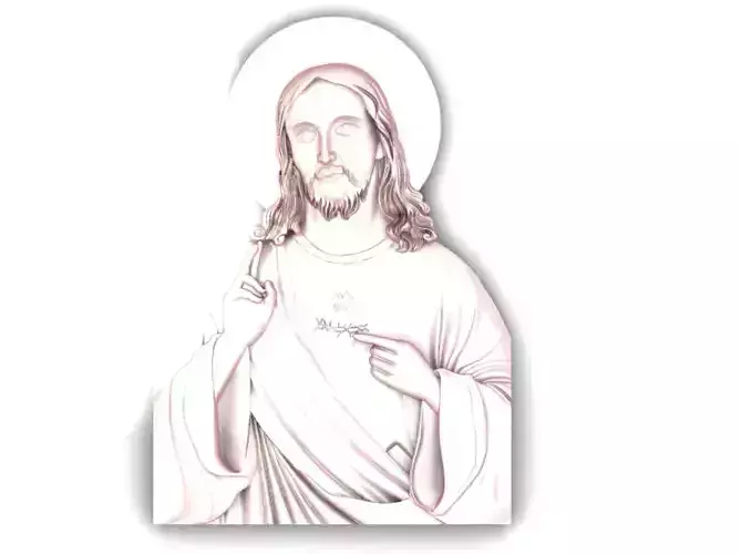 Jesus Head pendant Free 3D print model