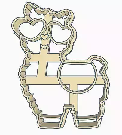 Llama Cookie Cutter