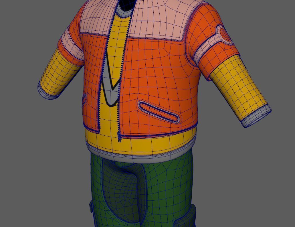 Cartoon Cloth Pack 02 3D model_6