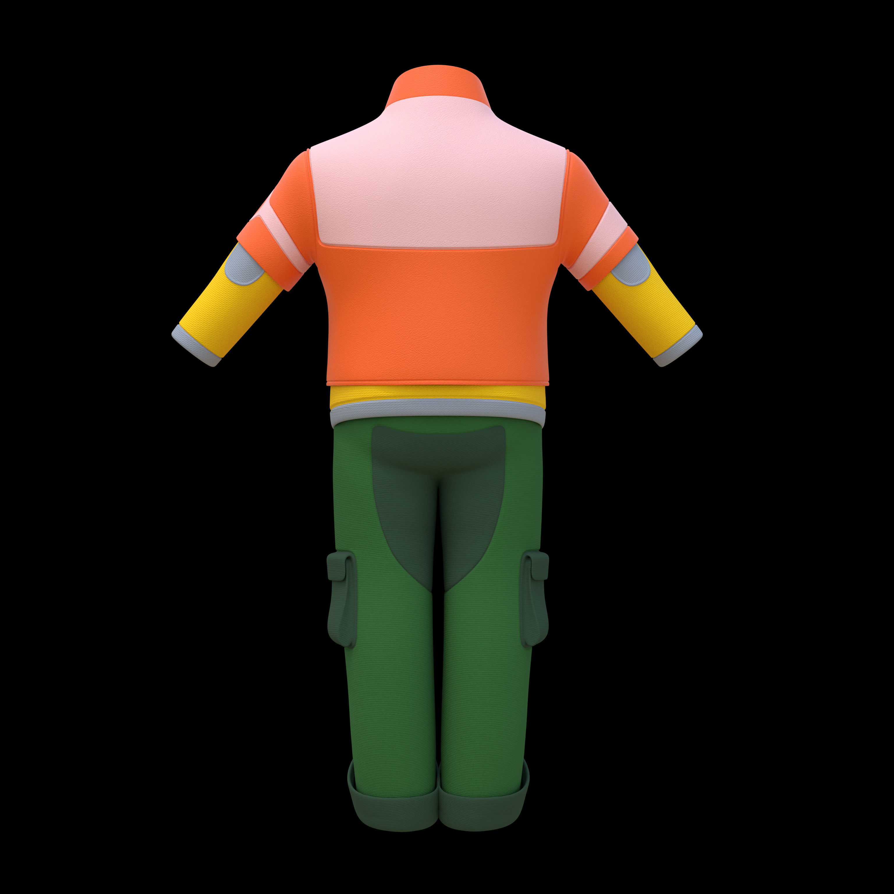 Cartoon Cloth Pack 02 3D model_2