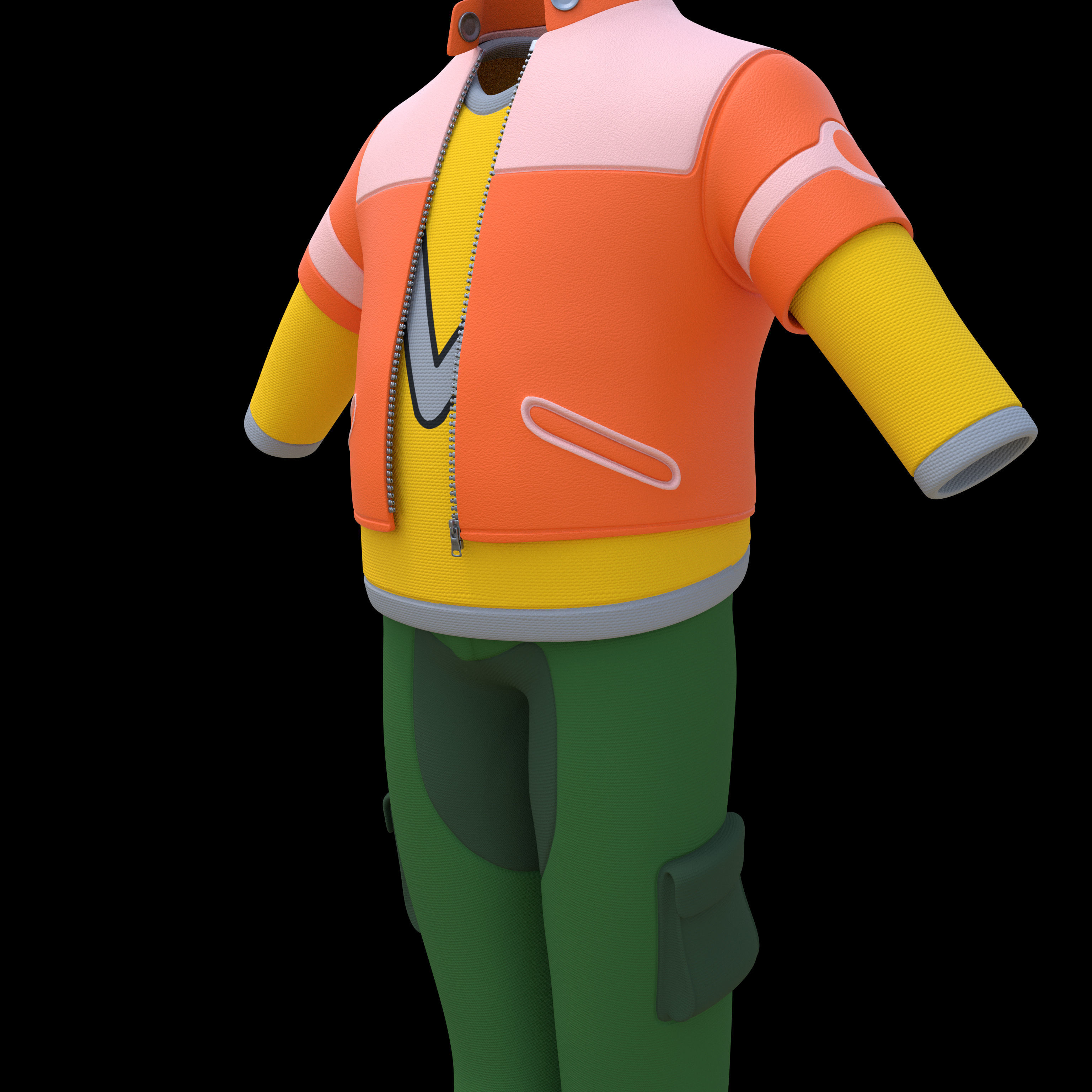 Cartoon Cloth Pack 02 3D model_1