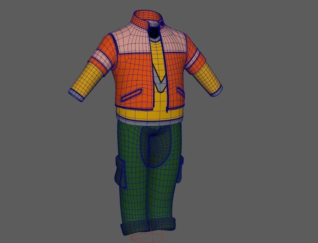 Cartoon Cloth Pack 02 3D model_5