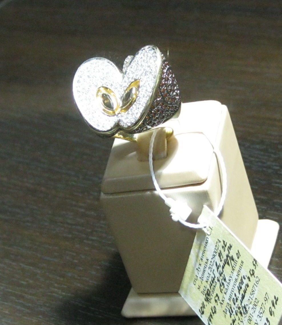 Half apple ring - original  3D print model_2