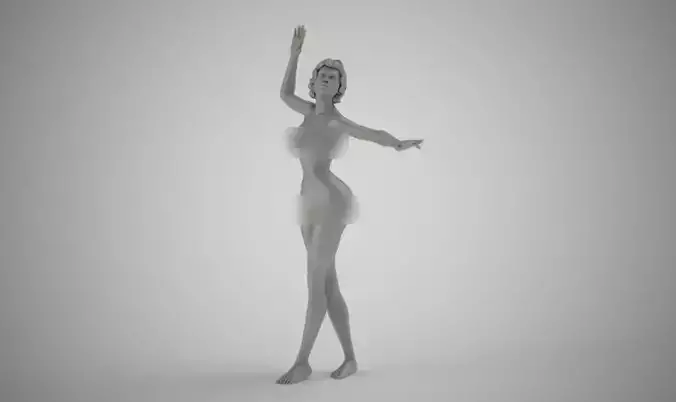 Dancing Short Hair Woman