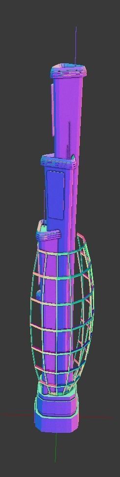 Iso Tower11 Low-poly 3D model_4