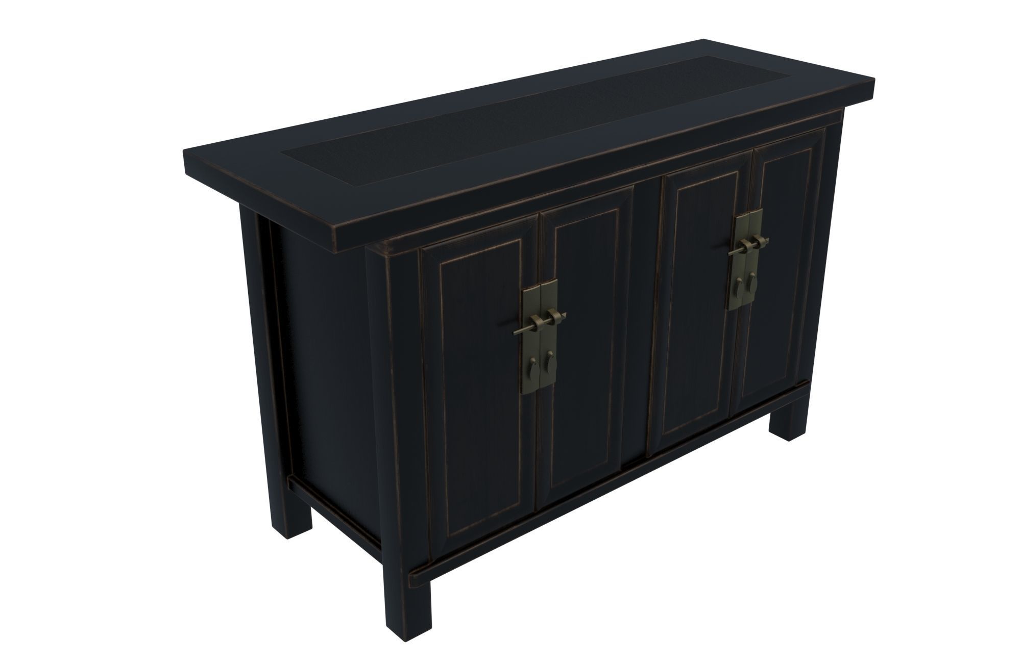 Commode 1 cabinet with two doors 3D model_1