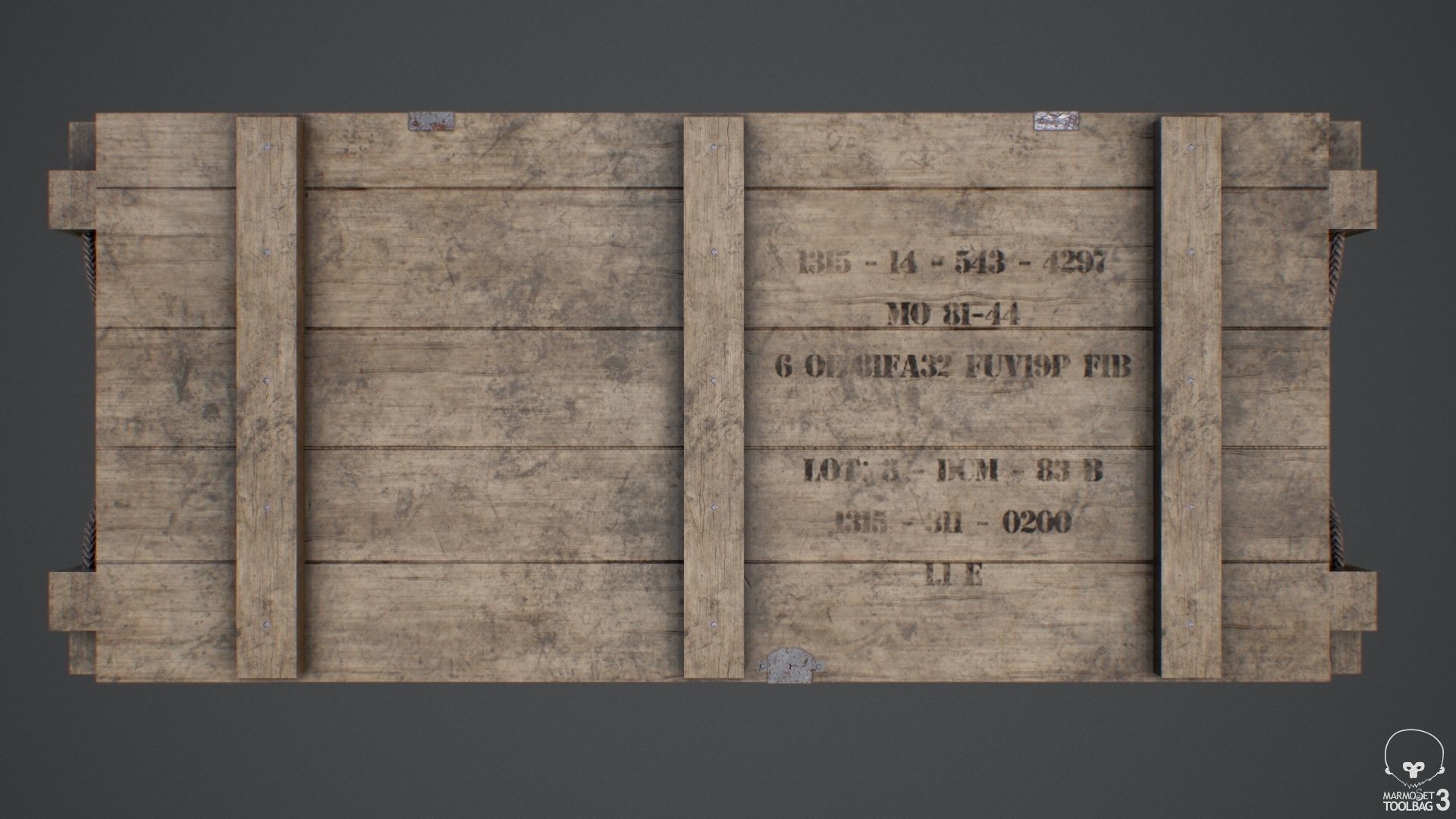 Sealed Ammunition Box Low-poly 3D model_2