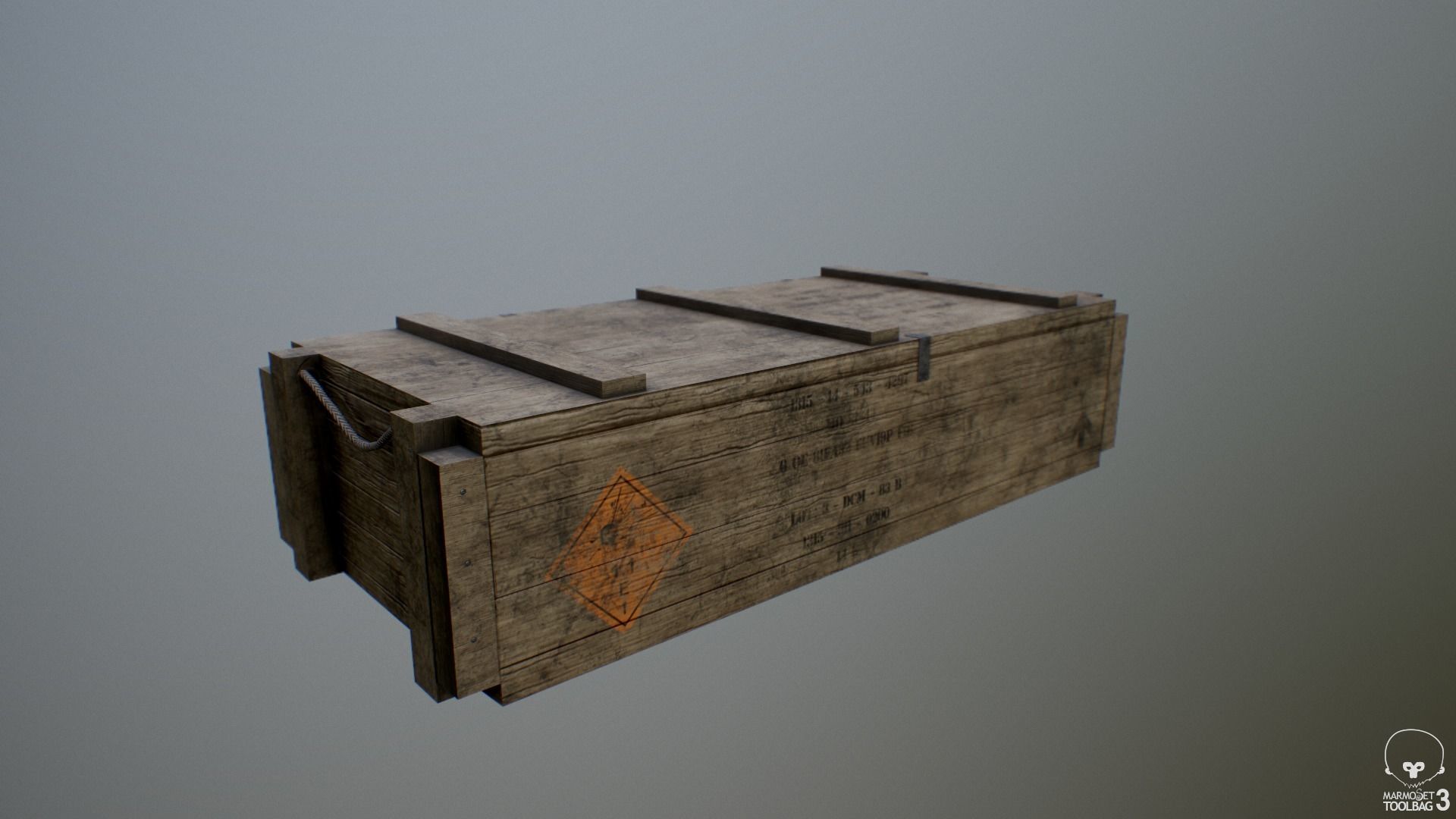 Sealed Ammunition Box Low-poly 3D model_9