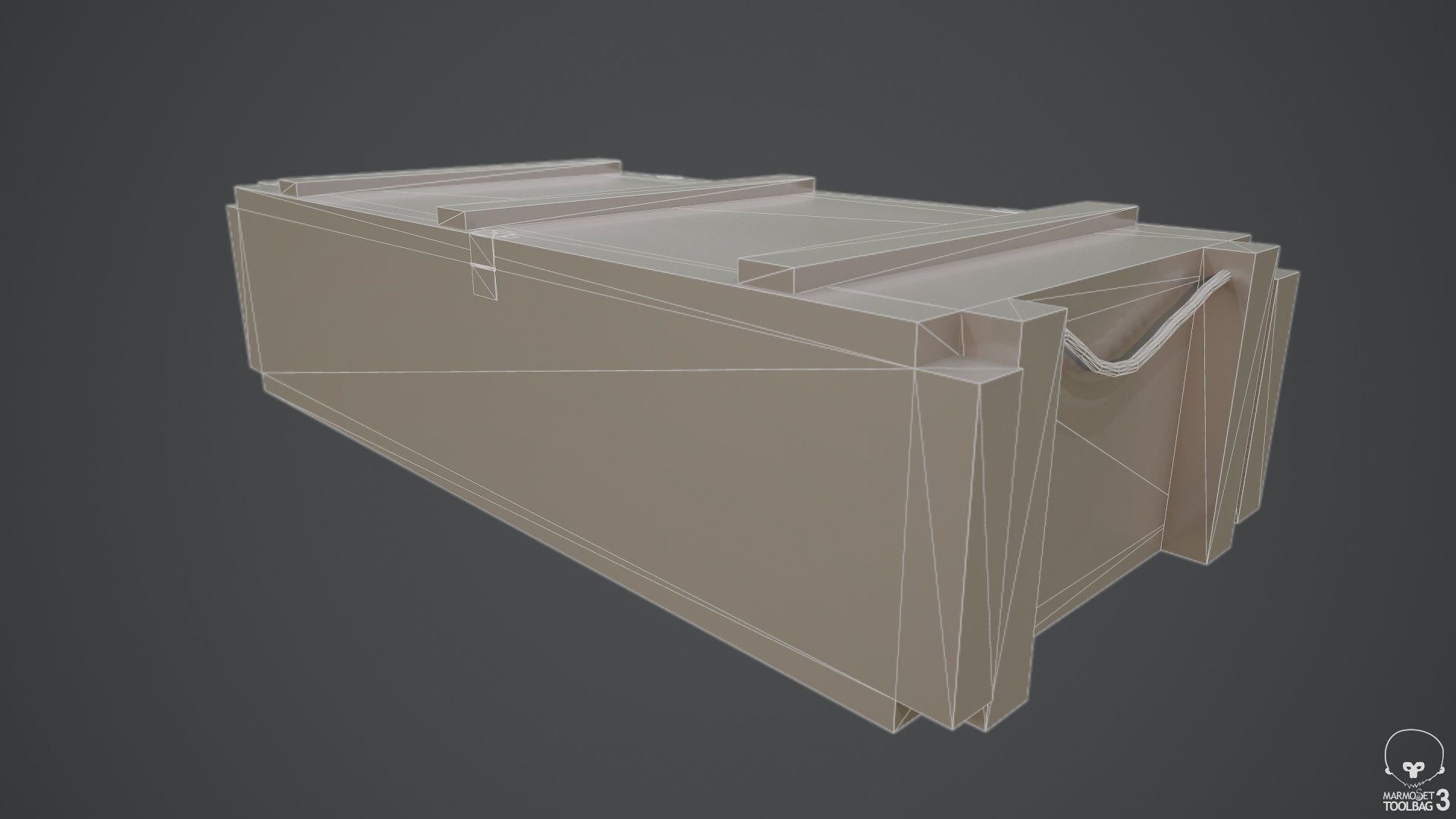 Sealed Ammunition Box Low-poly 3D model_7