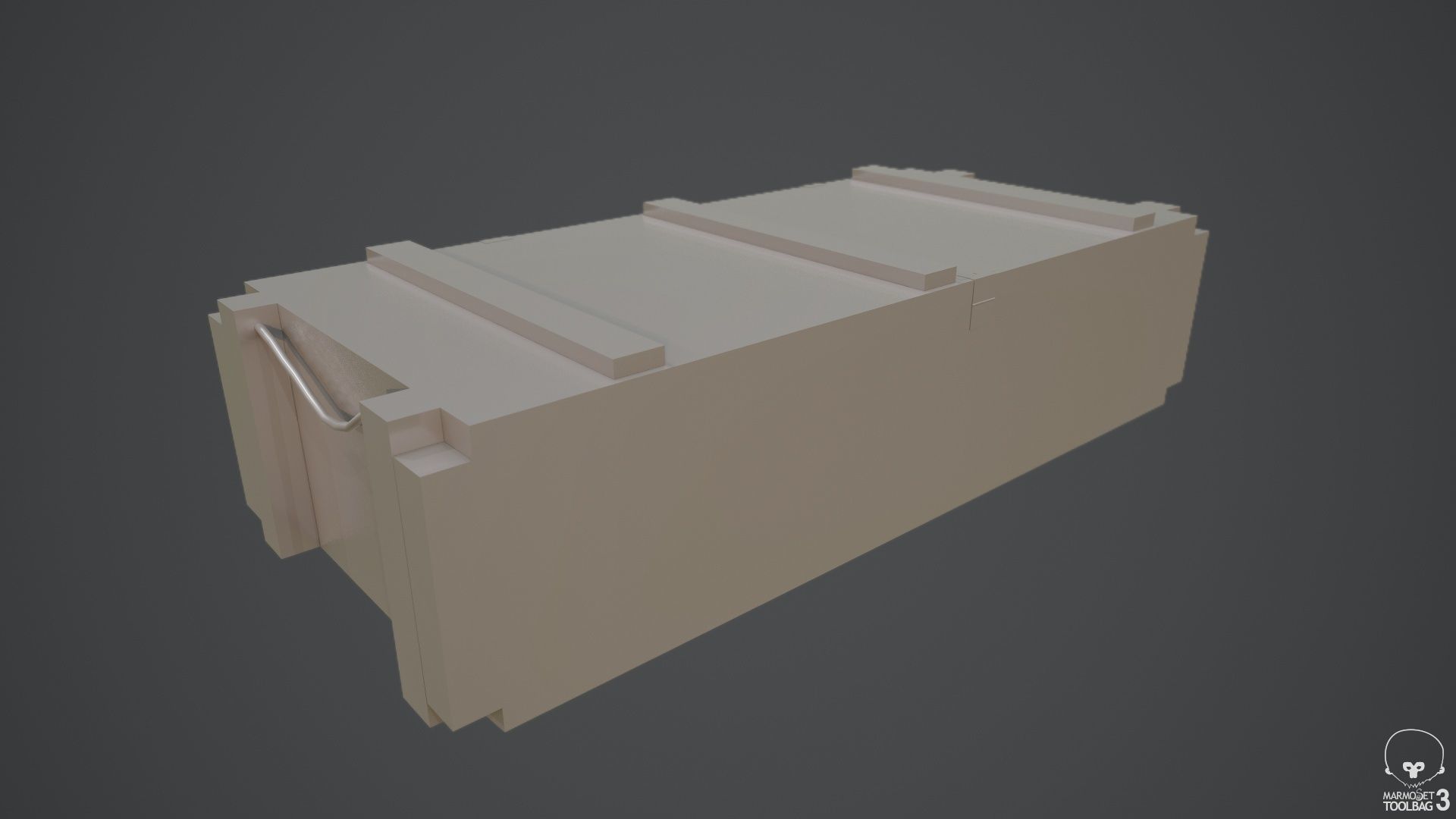 Sealed Ammunition Box Low-poly 3D model_8