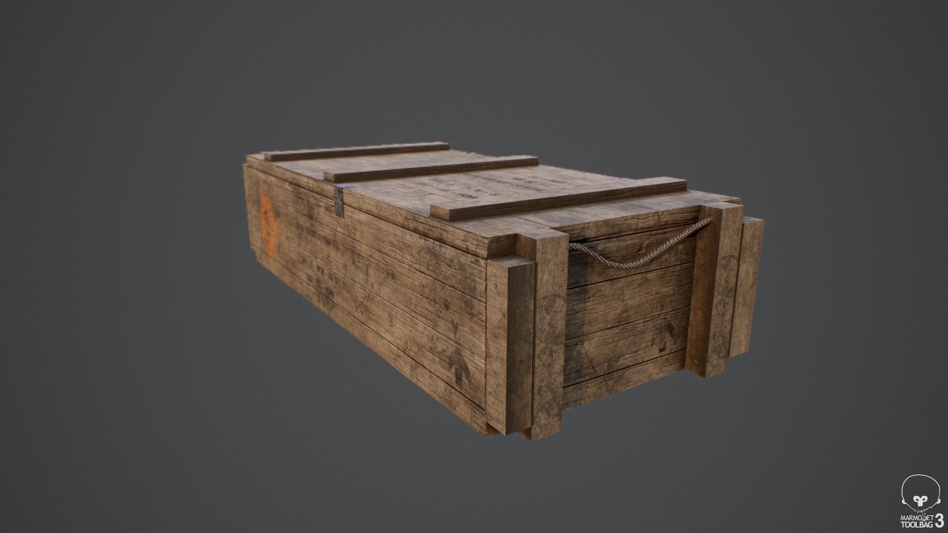Sealed Ammunition Box Low-poly 3D model_3