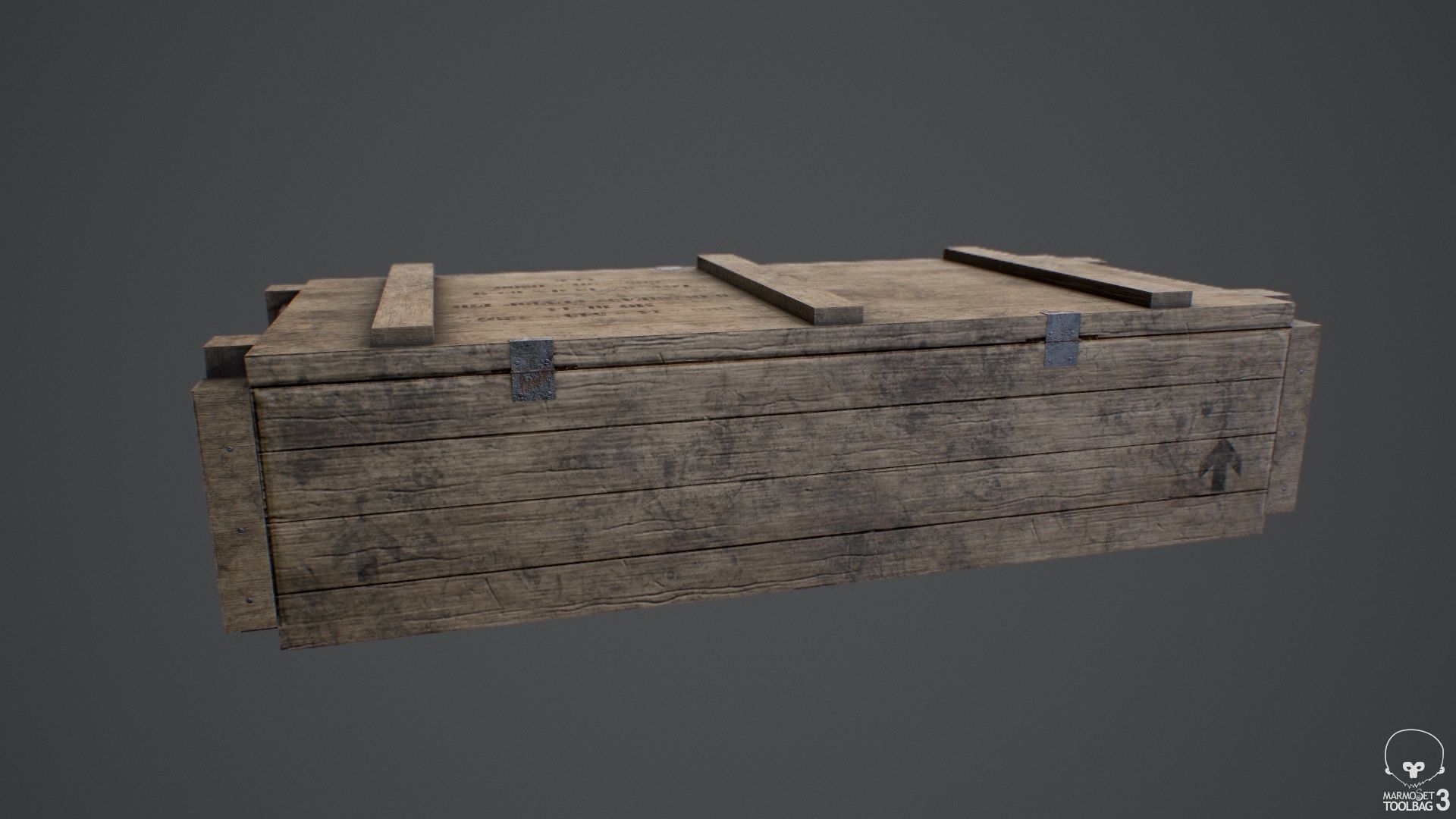 Sealed Ammunition Box Low-poly 3D model_4