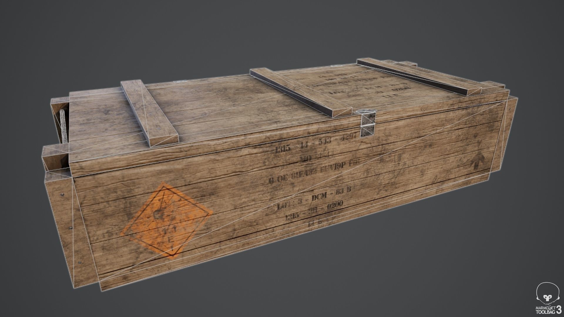 Sealed Ammunition Box Low-poly 3D model_5