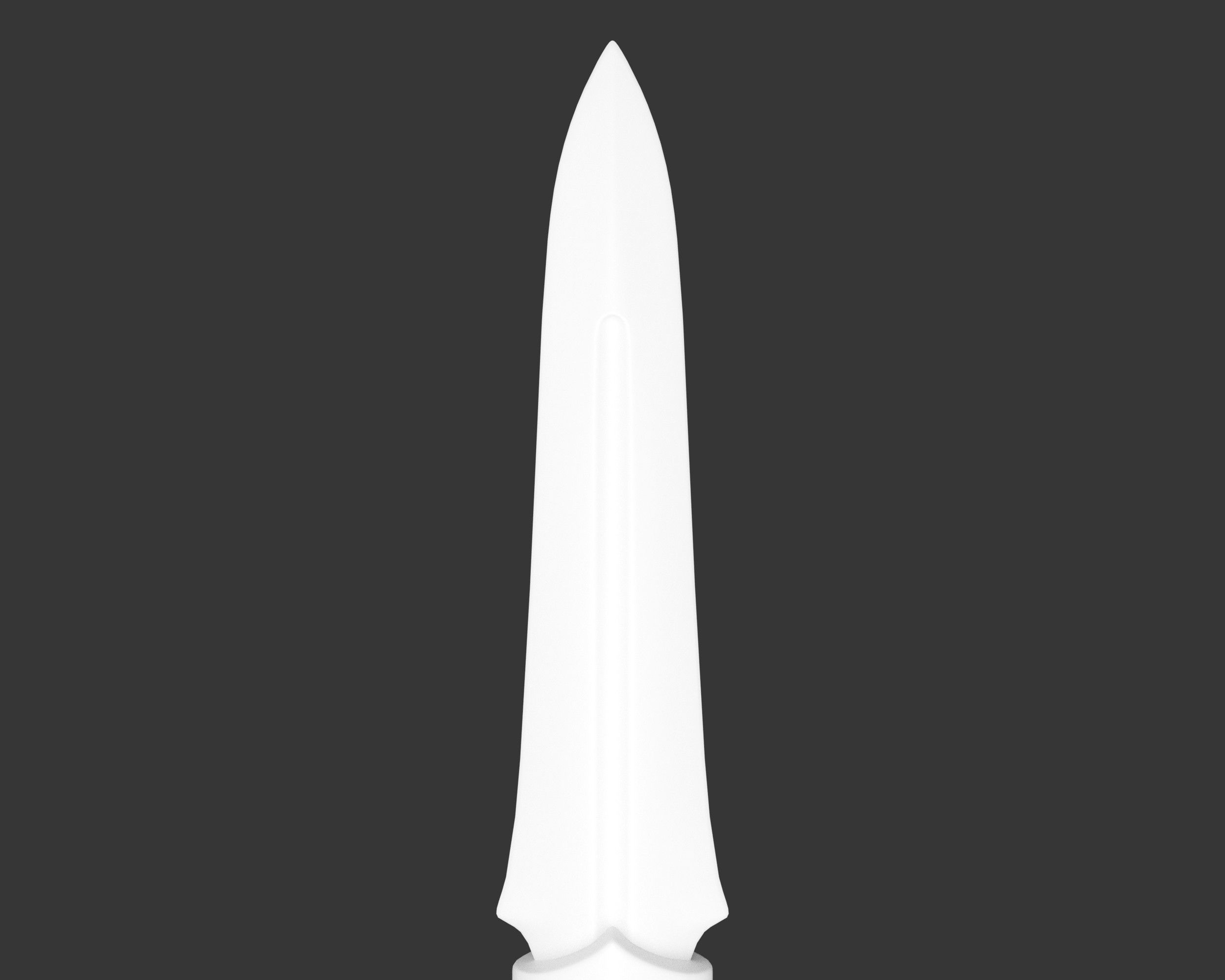 Medieval Noble Weapon Knife Low-poly 3D model_10