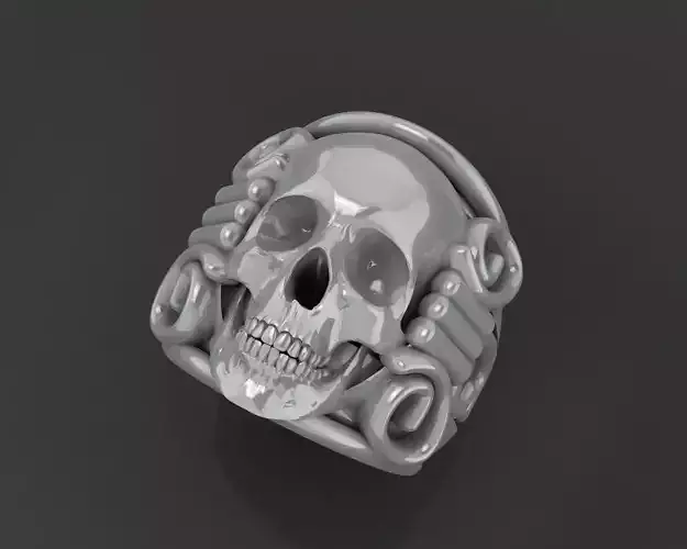 Skull Ring 3D printing model