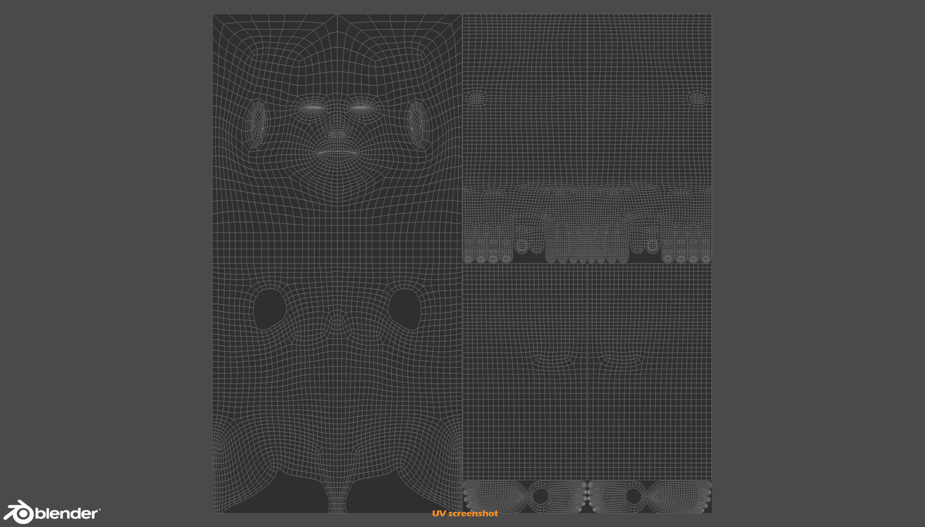 Custom Human Basemesh Set 3D Model Collection_70