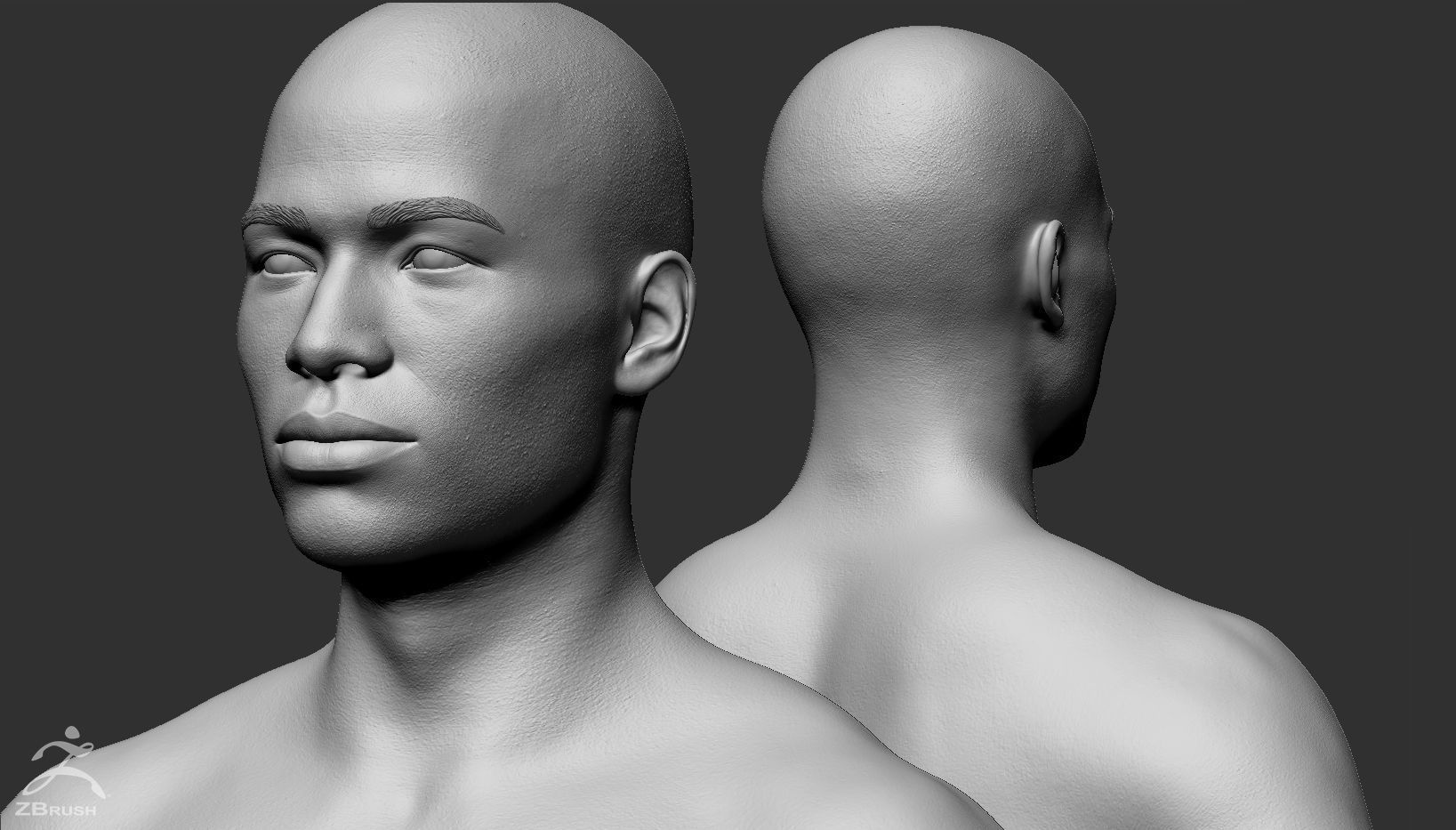 Custom Human Basemesh Set 3D Model Collection_33