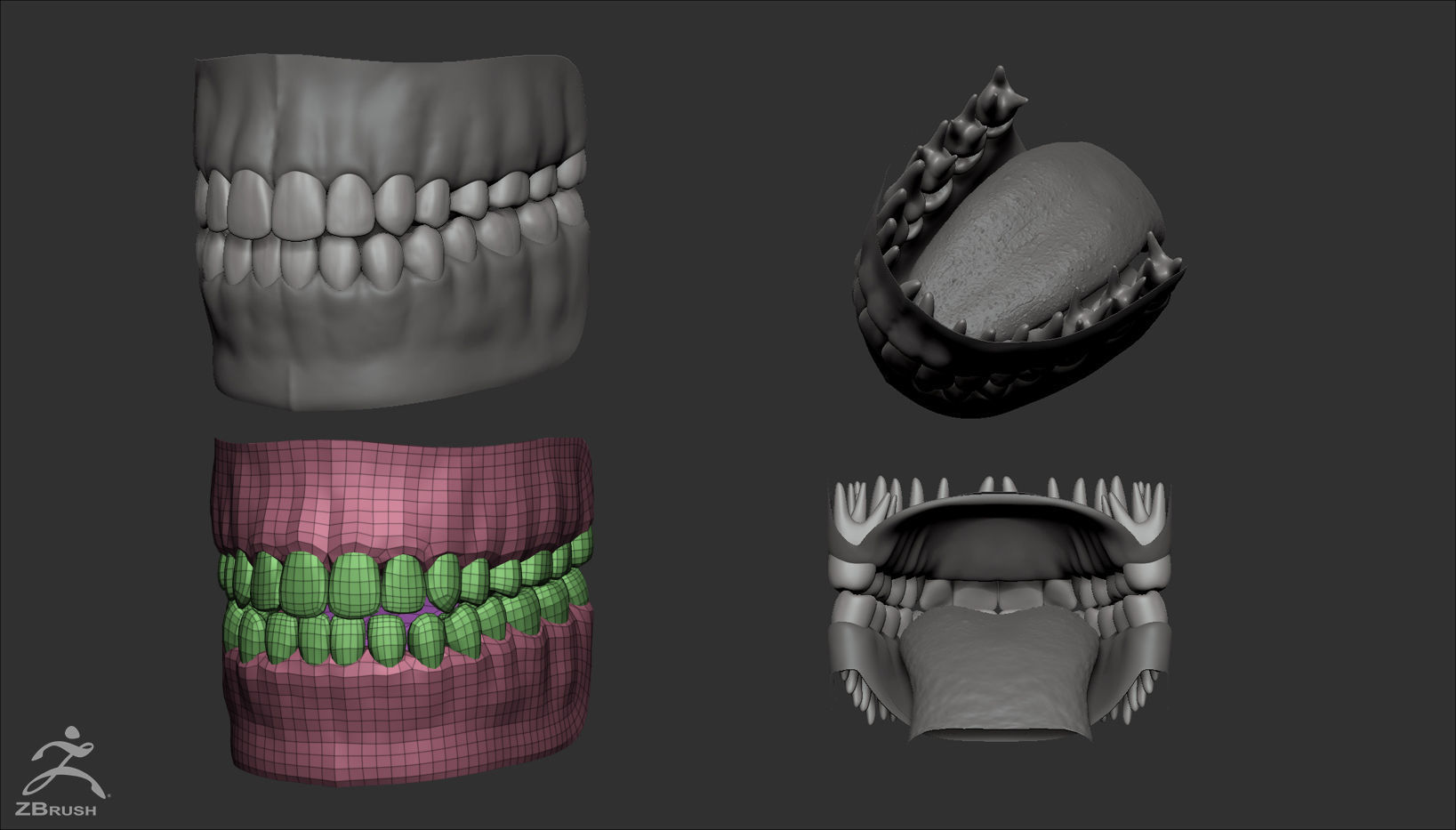 Custom Human Basemesh Set 3D Model Collection_21