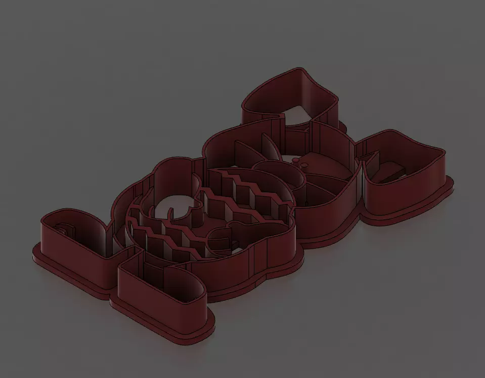 Easter bunny cookie cutter Free 3D print model