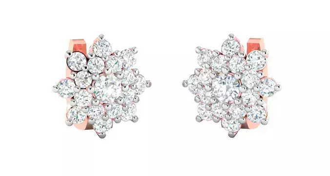 Women earrings 3dm stl render detail 3D print model