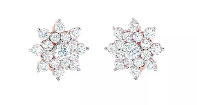 Women earrings 3dm stl render detail 3D print model