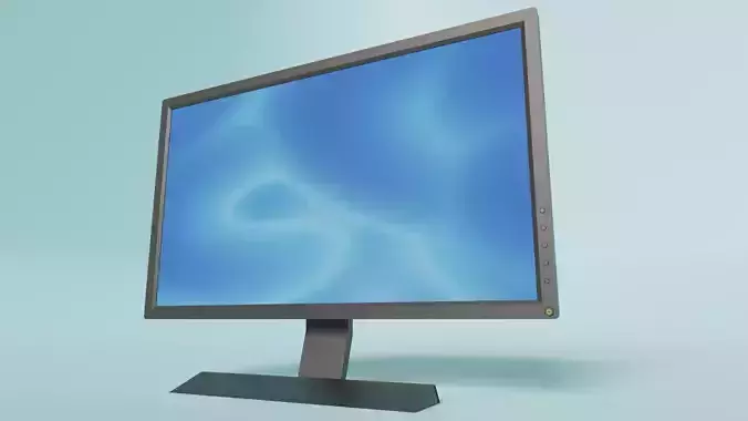Generic LCD monitor 3D model