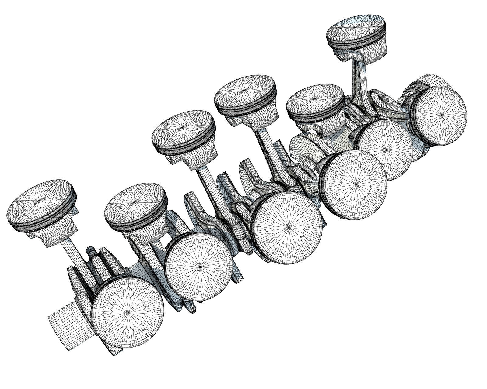 V12 Engine Cylinders 3D model_10