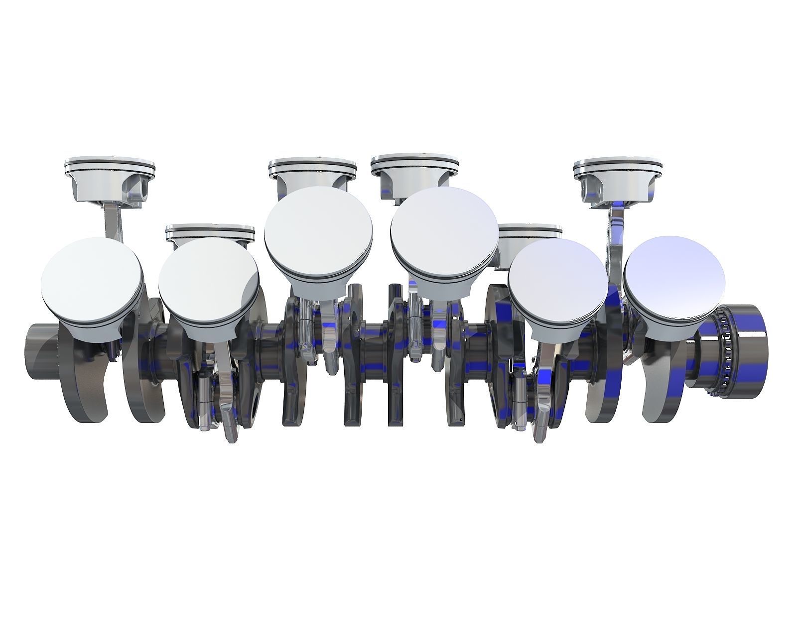 V12 Engine Cylinders 3D model_2