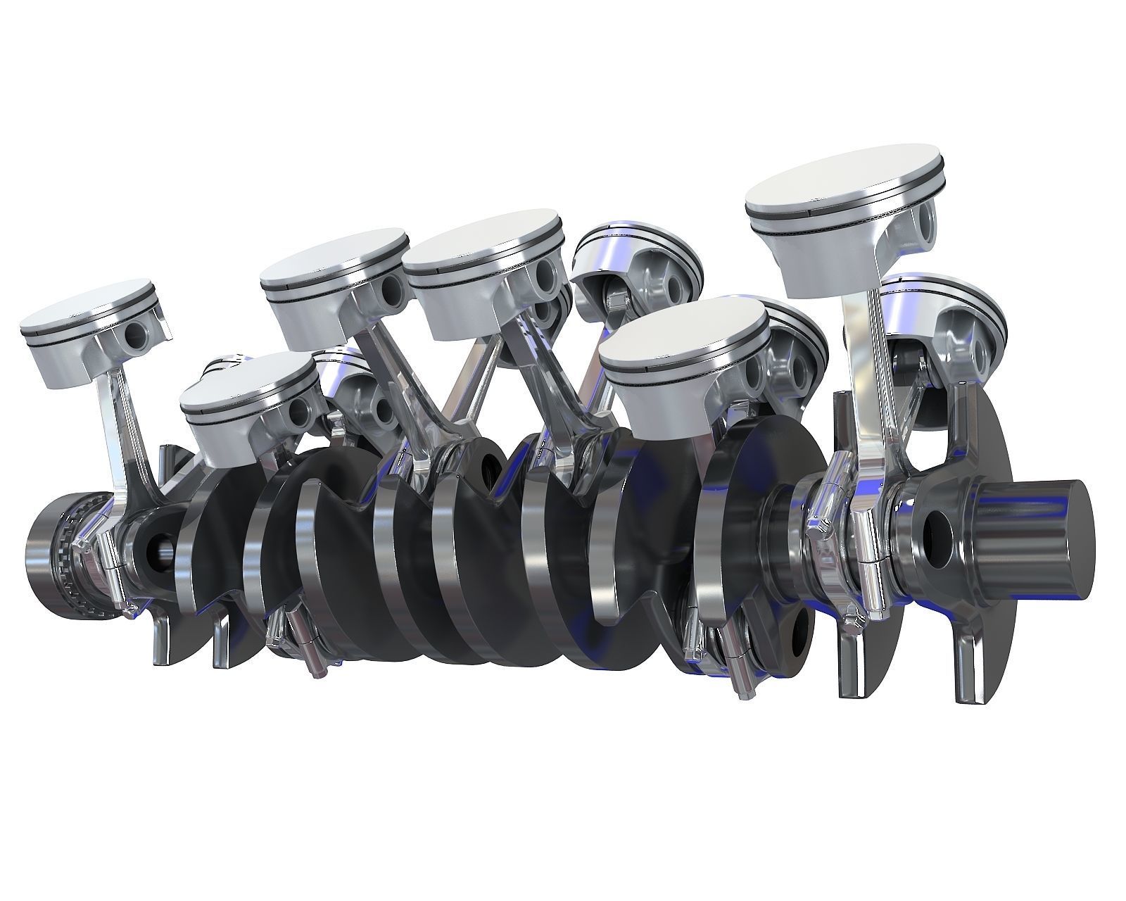 V12 Engine Cylinders 3D model_7