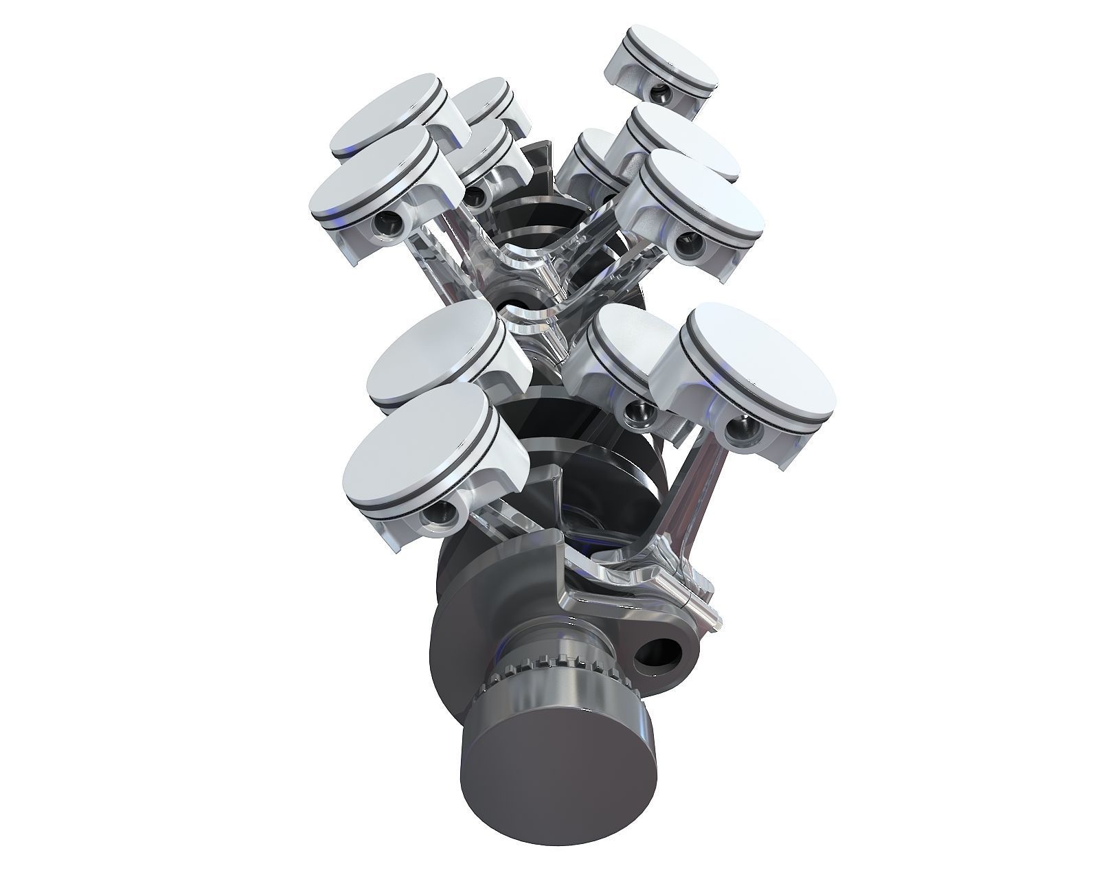 V12 Engine Cylinders 3D model_5
