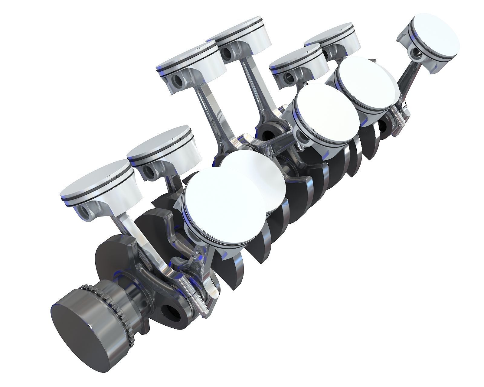 V12 Engine Cylinders 3D model_6