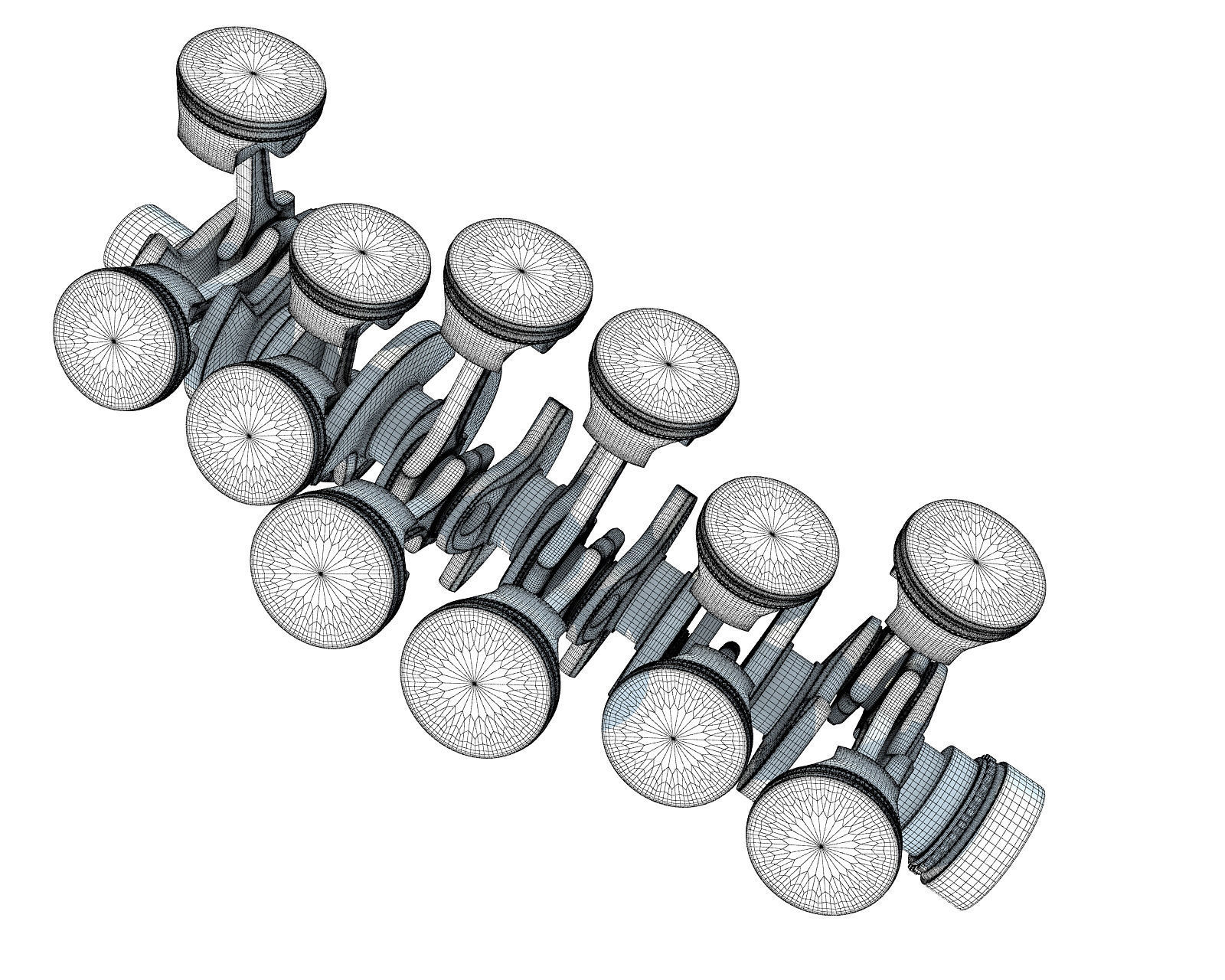 V12 Engine Cylinders 3D model_12